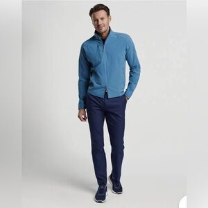 🎁‎ NWT PETER MILLAR Golf Men’s Jacket Rainfall Blue MF23EZ25 Size XL